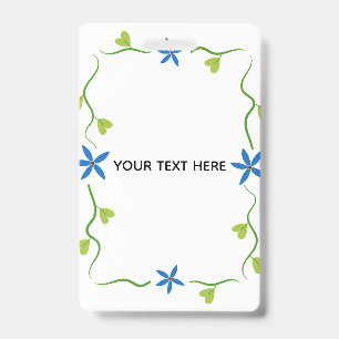Create Your Own Floral ID Badge