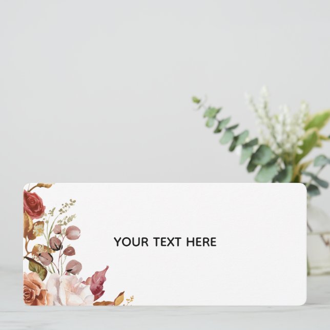 Create Your Own Floral Invitation (Standing Front)