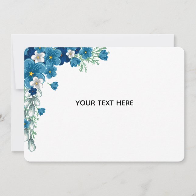 Create Your Own Floral Invitation (Front)