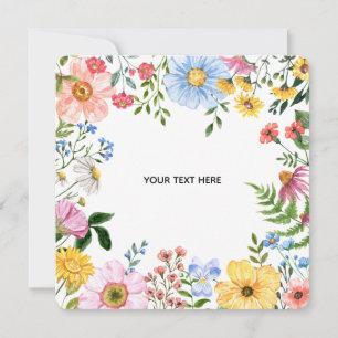 Create Your Own floral Invitation