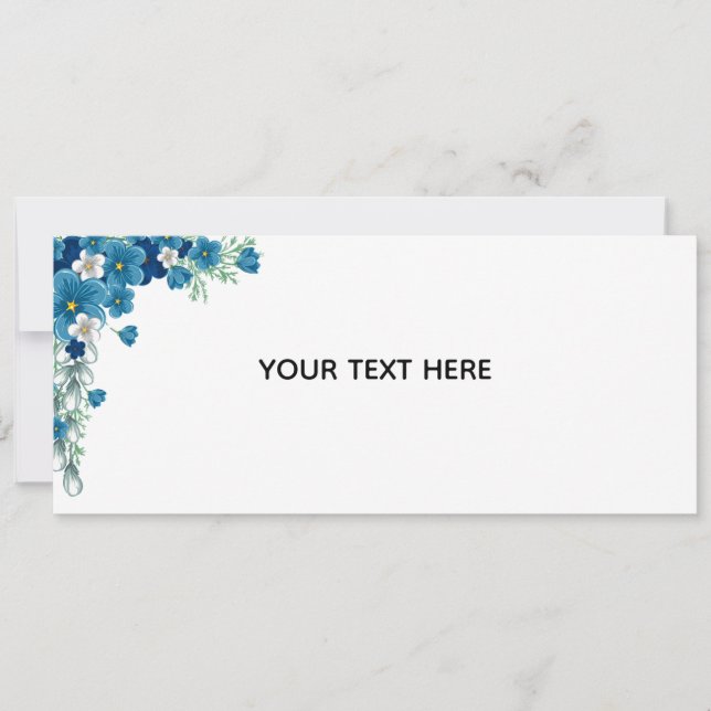 Create Your Own Floral Invitation (Front)