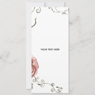 Create Your Own floral  Invitation