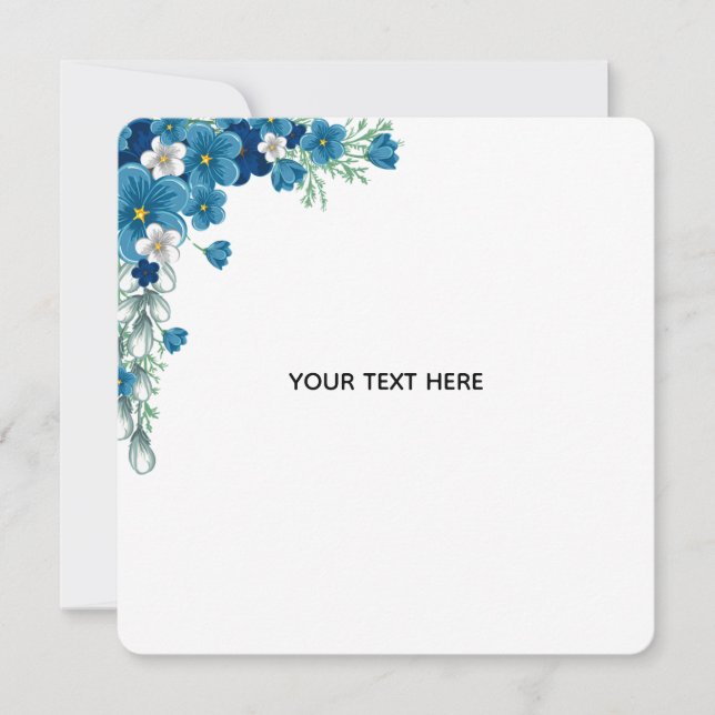 Create Your Own Floral Invitation (Front)