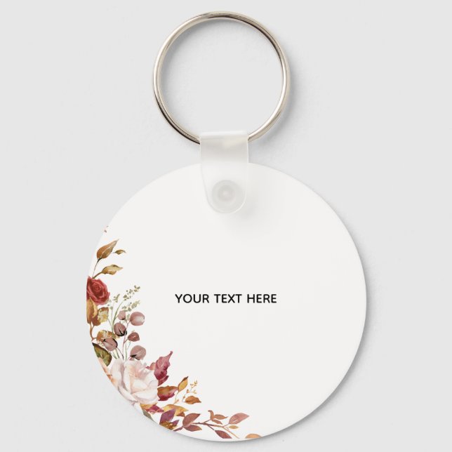 Create Your Own Floral Keychain (Front)
