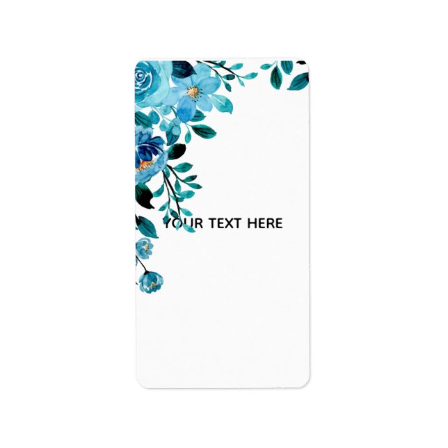 Create Your Own Floral Label (Front)