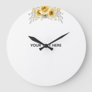 Create Your Own Floral Large Clock