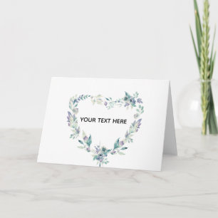 Create Your Own Floral Love Border Card