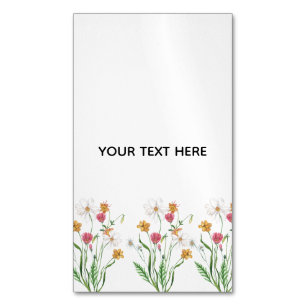 Create Your Own Floral Magnetic Business Card