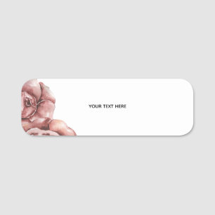Create Your Own floral Name Tag