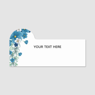 Create Your Own Floral Name Tag