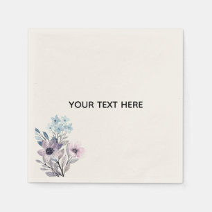 Create Your Own Floral Napkin