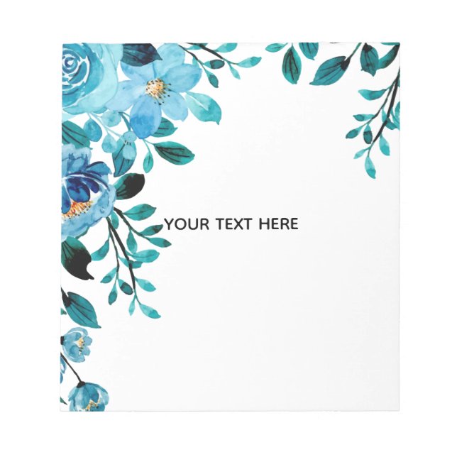 Create Your Own Floral Notepad (Front)