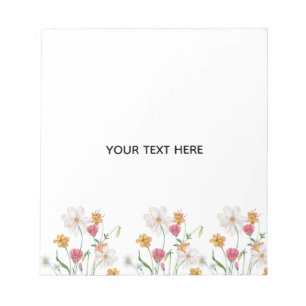 Create Your Own Floral Notepad