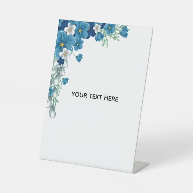 Create Your Own Floral Pedestal Sign (Front)