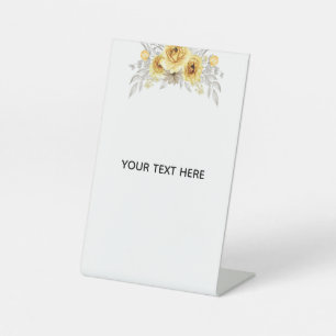 Create Your Own Floral Pedestal Sign