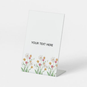 Create Your Own Floral Pedestal Sign