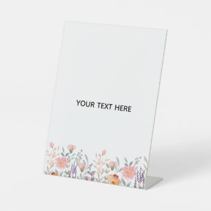 Create Your Own Floral Pedestal Sign