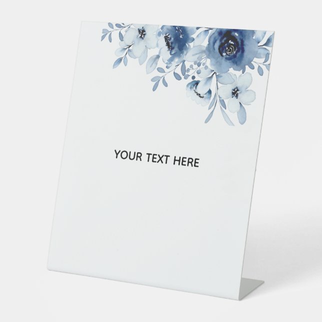 Create Your Own Floral Pedestal Sign (Front)