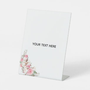 Create Your Own Floral Pedestal Sign