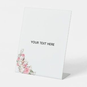 Create Your Own Floral Pedestal Sign