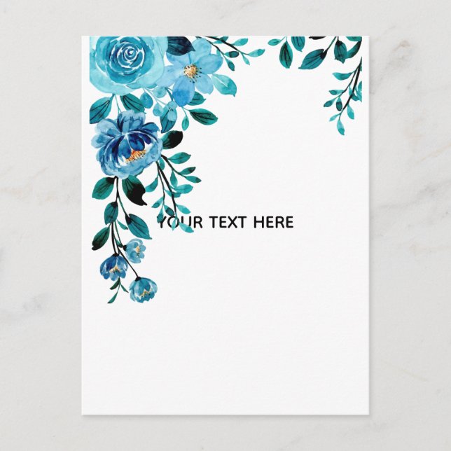 Create Your Own Floral Postcard (Front)