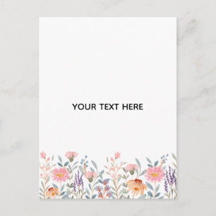 Create Your Own Floral Postcard