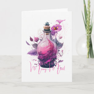Create Your Own Floral Potion Bottle  Card