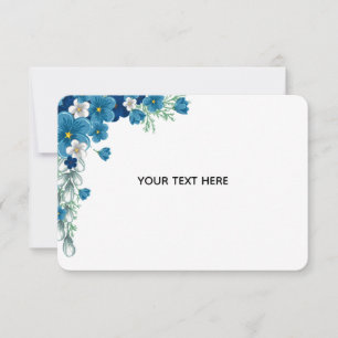 Create Your Own Floral RSVP Card