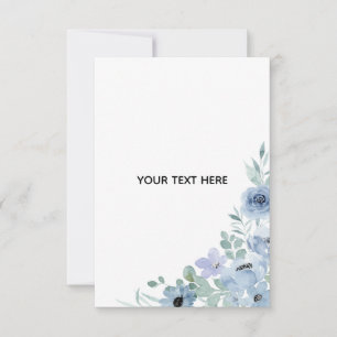 Create Your Own Floral  RSVP Card
