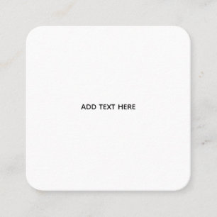 Create Your Own Floral Square Business Card