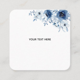 Create Your Own Floral Square Business Card