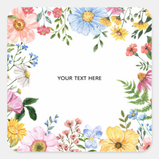 Create Your Own floral Sticker