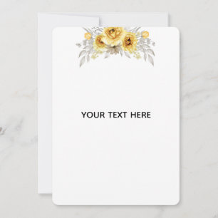 Create Your Own Floral Thank You Card