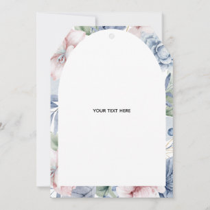 Create Your Own floral Thank You Card