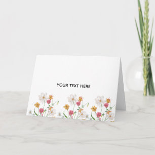 Create Your Own Floral Thank You Card