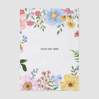 Create Your Own floral Tissue Paper