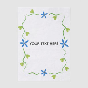 Create Your Own Floral  Tissue Paper