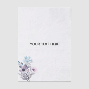 Create Your Own Floral Tissue Paper