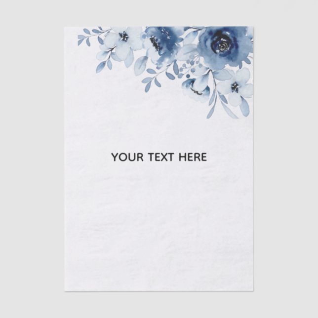 Create Your Own Floral Tissue Paper (Front)
