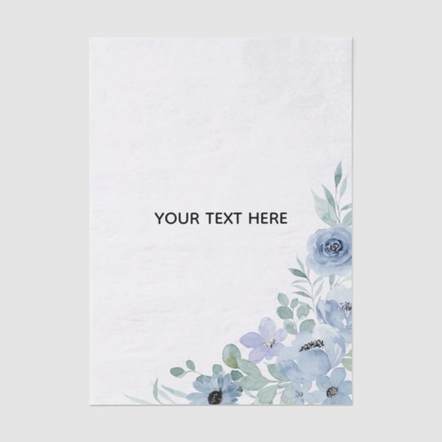 Create Your Own Floral  Tissue Paper (Front)