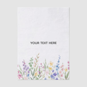 Create Your Own Floral Tissue Paper