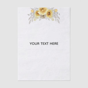 Create Your Own Floral Tissue Paper