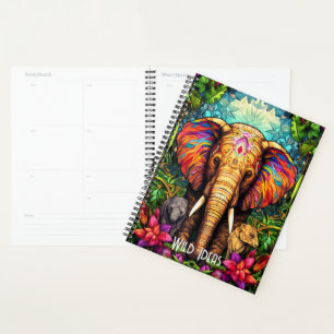 Create Your Own Floral Tribal Elephant Planner