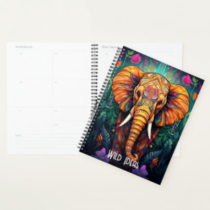 Create Your Own Floral Tribal Elephant Planner