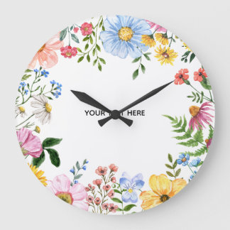 Create Your Own floral Wall Clock