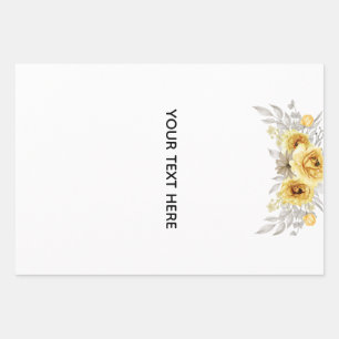Create Your Own Floral Wrapping Paper Sheet