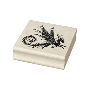Create Your Own Flying Fairy Dragon Rubber Stamp