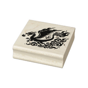 Create Your Own Flying Fire Breathing Dragon Rubber Stamp