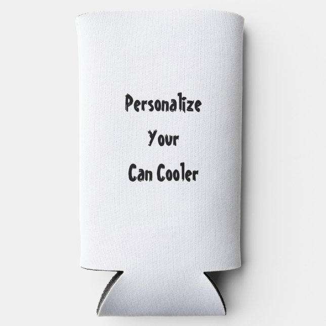 Create Your Own Foam Slim Seltzer Can Cooler (Front)