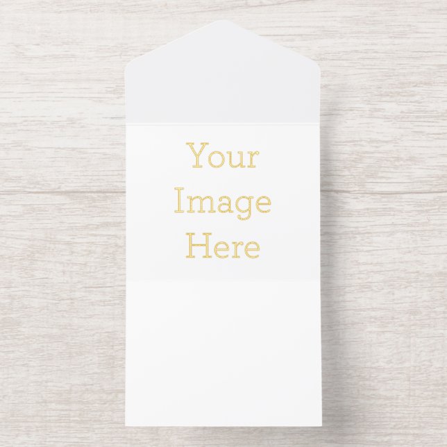 Custom All in One Foil Invite, Foil Color: Gold, (Inside)